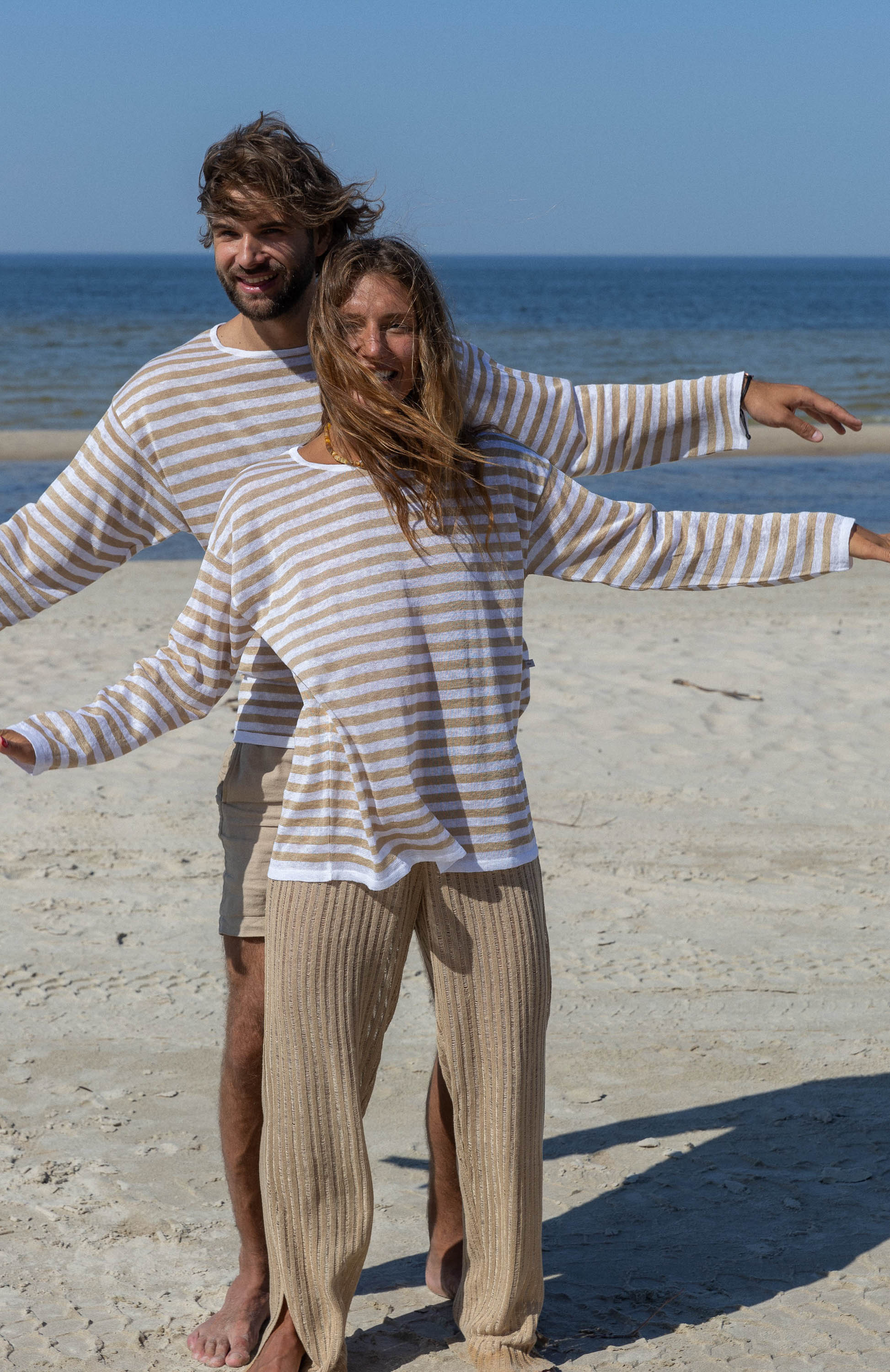 Tanto 100% Linen Long-Sleeve Top Sand *UNISEX*