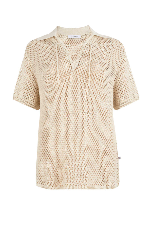 Coco Polo Lace Shirt Cream *New in*