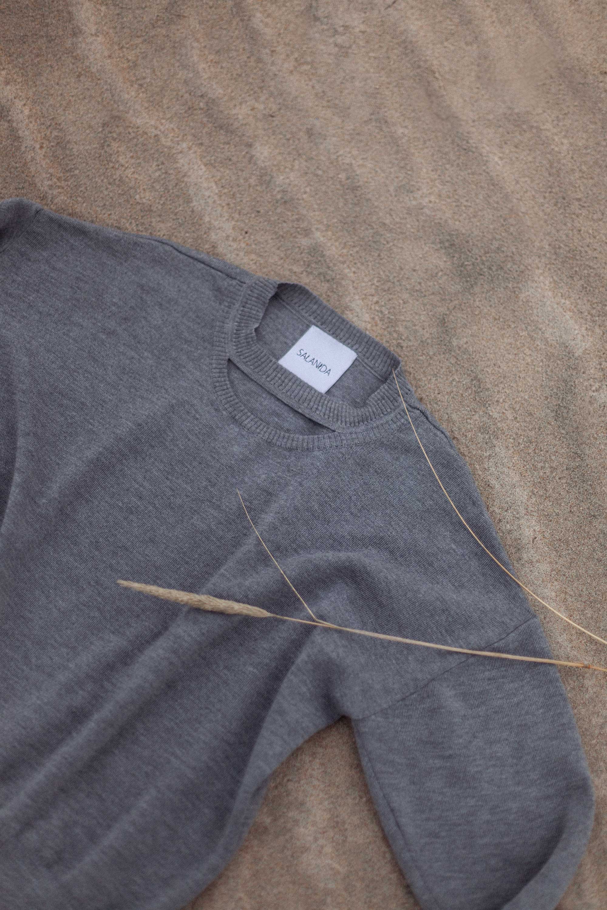 Rotondo 100% Merino Jumper Light Grey