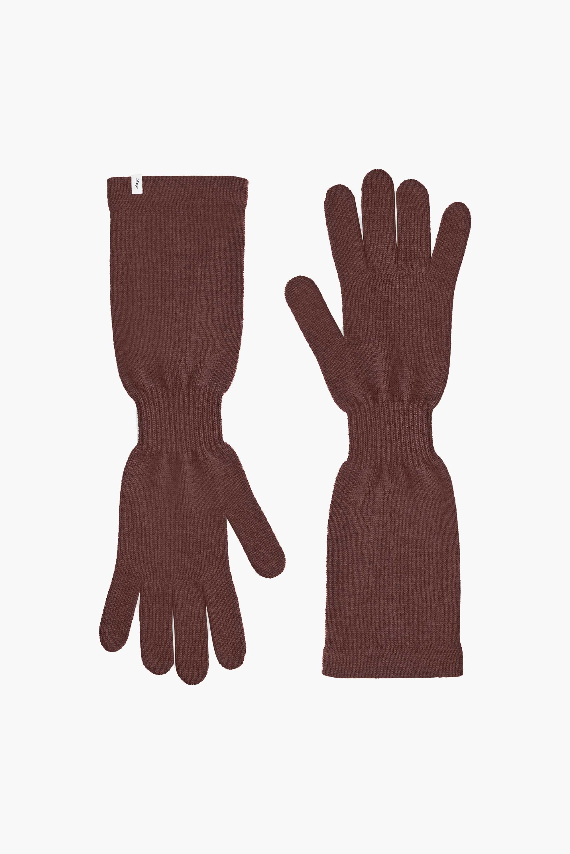 Via 100% Merino Gloves Chocolate *NEW IN*