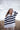 SALANIDA Merino Wool Striped Sweater in White | MARINA