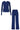 SALANIDA Ribbed Pants and Long-sleeve Co-ord in Navy | VERA&BRERA