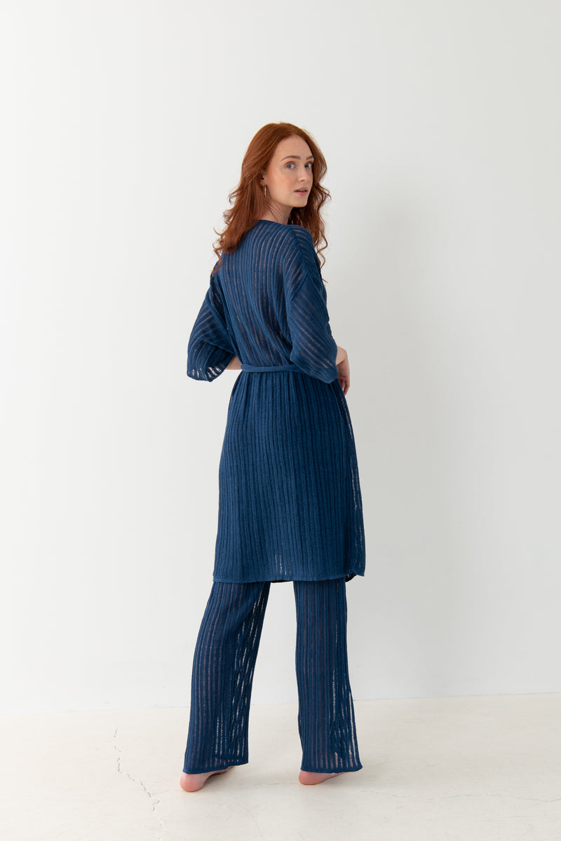 Sole 100% Linen Beach Pants Navy